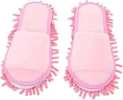 [WRITWAA] Slippers Refill Liquid Dirt Cleaning Slipper Grout Eraser Mini Cleaner Wipes Swifter Mop House Slipper Holder Buckets Starter Power Home Cleaning Shoes Grey Chenille