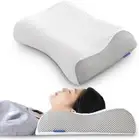 SR Red Sunrising Bedding Memory Foam Pillow No Neck Pain High Center Hollow JP