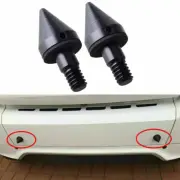 2 Black Rear Bumper Protector Spikes Guard Protector Fits 2007-2015 Smart Fortwo (for: Smart)