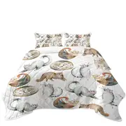 Adorable Poses Cute Cats Coverlet