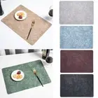 Rectangle Placemats PU Leather Coaster Dining Table Place Mats Hotel