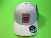 New PUMA Adult Snapback Hat Adjustable ONE SIZE White w/U.S. Flag