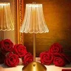 Acrylic LED Table Lamp Metal Desktop Night Light New Crystal Table Lamp