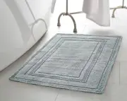 Jean Pierre - Stonewash Racetrack Bath Rug, Cotton, Premium Bathroom Décor, M...