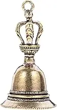 Vintage Copper Handbell for Desktop Decoration Unique Portable Teaching Equipment Ergonomic Grip Loud Sound for Home Hotel Store and Classroom Decor