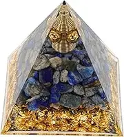 GREENADSCAPE Pyramid Figurine Sculpture for Office Desk Home Decor Craft Stylish Decoration Elegant Desktop Ornament for Living Room Shelf Display