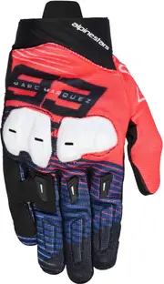 Alpinestars MM93 SP X 1, gloves , color: Black/Neon-Red/Dark Blue/White , size: XXL