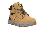 Amblers Mens Elena Grain Leather Safety Boots (Honey) - UTFS10865