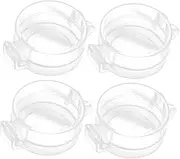 UPKOCH 4pcs Childproof Door Lock Covers Durable Safety Door Lock Protective Covers for Home Use Transparent Design Easy Installation