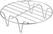 Air Fryer Rack, Round Steam Rack, Stainless Steel Roasting Rack Multi-Purpose Cooking Cooling Racks Stand Steaming Air Fryer Accessories, Stackable Dehydrator Racks for Fryer, Steamer, Microwave