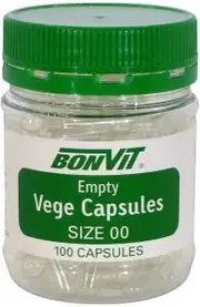 BONVIT Empty Capsules Size '00' Vege 100c