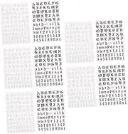 DONFAMDS 5Sets Stylish Nail Art Stickers Chic DIY Manicure Decals with Geometric Patterns for Natural Artificial Nails Nail Art Enthusiasts