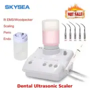 FDA Dental Scaler Ultrasonic Scaler Piezo for Cavitron EMS+Handpiece+2Bottles CE