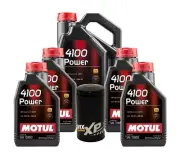 9L Motul 4100 POWER 15W50 Wix XP Filter Motor Oil Change Kit API SL