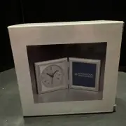 International Silver Company Silverplated Quartz Clock & PhotoFrame 301552