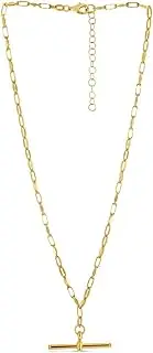 [JewelryWeb] 925 Sterling Silver With Yellow Gold Plating Polished Toggle Chain Bracelet With Lobster Clasp Includes 2 Centimeters Extender 2.6mm Chain width 20 Centimeters Link-Bracelet for Women and Men