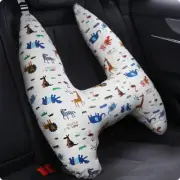 Cute Animal Pattern Kid Neck Head Support, U-Shape Children Pillow Zoo