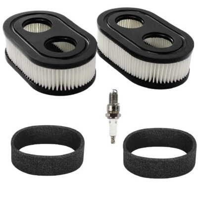 Air Filter&Spark Plug Kit For Troy Bilt TB110 lawnmower with Briggs 140cc 550EX