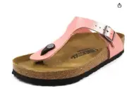 Birkenstock Gizeh Regular Fit Birko Flor Graceful Old Rose US M 5 W 7 EU 38