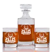 You Missed Trump Engraved Whiskey Decanter Rocks Glasses 3 Piece Set