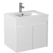 600/750/900*460*550mm White Polyurethane PVC Wall Hung Vanity Standard Vanity