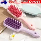 Silicone Hair Scalp Massager Shampoo Brush SPA Shower Exfoliate Dandruff Remove