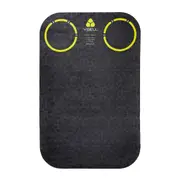 YBell 111cm Exercise Mat Workout Home Gym Fitness Yoga/HIIT Non-Slip Pad Black