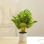 with Pot Artificial Plants Bonsai Green Potted Decoration Home Decoration