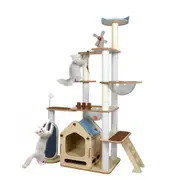 PaWz Cat Tree Tower with Wood House 168cm