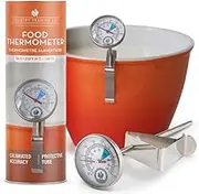Kitchen Food Thermometer | Protective Case | Meat BBQ Poultry Dairy and Canning | Calibrated
