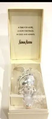 Dove Of Peace Silver Plated Wine Bottle Stopper NIB Neiman Marcus