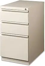 Lorell LLR49520 Mobile File Pedestal, Putty