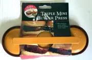 Charcoal Companion Triple Mini Burger Press Slider Patty
