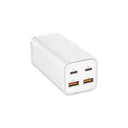100W 4-Port Charger Power Strip with 2 USB-A and 2 USB-C Ports - White