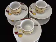 ☕️☕️ Cuban Espresso coffee cup set. 12 pc cup and saucer set. Cafe Cafesito