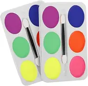 6 Oily Face Makeup Boys and Girls Party Palette Stage Body Paint Set for Halloween Easy Wash off Non-toxic