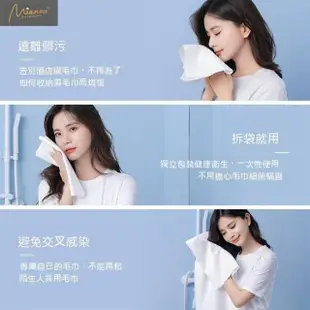 【Beautylife】加大加厚70*140CM一次性壓縮浴巾毛巾2入組(旅行浴巾/乾濕兩用/純棉親膚/一次性免洗)