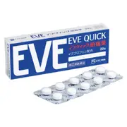 白兔牌 SS製藥 EVE Quick 速效止痛藥 20錠 [單筆訂單限購1組]