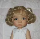 Expressions HEATHER Doll Wig SIZE 10/11 BLONDE Short Curly Ponytails & Part NWT