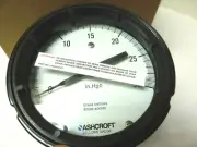 Ashcroft Bellows Gauge 4-1/2" Face 0-30 IW H2O 1/2" NPT BRZ Lower Back 54081