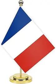France Desk Flag, 30 cm Large Small French Banner Outdoor, Tiny Print Decor for Office, Home, Table, Desk, France