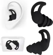 Reusable Noise-Reducing Earplugs, Yakiter,Ear Plugs for Noise Reduction, Wash...