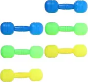BESPORTBLE Kids Plastic Hand Dumbbells, 3 Pairs Gym Exercise Barbell Children Exercise Toys Fitness Sport Toy Toddler Weights Fitness Workout Equipment