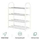 Shoe Organizer Adjustable Shelf Sturdy 4-tier Rack with Capacity for Entryway