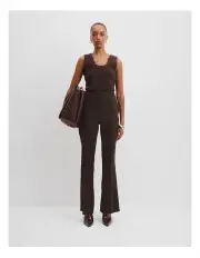 [Country Road] Tailored Bootleg Pant in Brunette