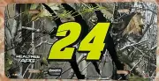 AUTOGRAPHED #24 JEFF GORDON **REALTREE APG** HENDRICK MOTORSPORTS LICENSE PLATE