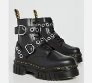 Dr. Martens Quad Neoteric Audrick Hardware Boots Leather Platform Nappa Lux US 5
