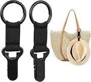 [Niveaya] Hat Clip for Travel on Bag - 2 Pack, Vacation Beach Cruise Essentials Accessory for Travel Handbag Backpack Luggage