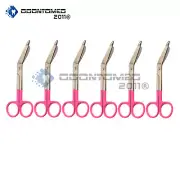 6 Lister Bandage Nurse Scissors 5.5'' - Color Handles(Magenta)