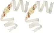 ANDRESLAD Mommy to Be Belly Band Maternity Sash Floral Belly Belt Wedding Sash Belt Pregnancy Photo Accessory